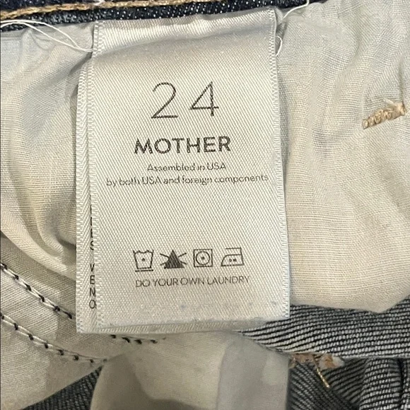 MOTHER Hustler Ankle Fray Jeans in Teaming Up